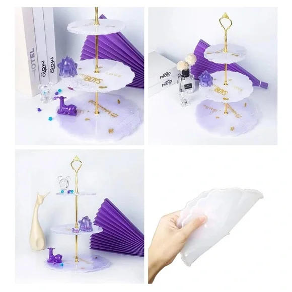 🆕 3-Tier Silicone Molds for Resin Stand Molds for Resin - Picture 6 of 11